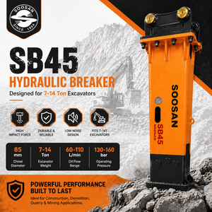 Hydraulic <b>Rock</b> Breaker for Excavator 7–14 Ton | SB45 85mm Box Type <b>Hammer</b> - Product Image 4