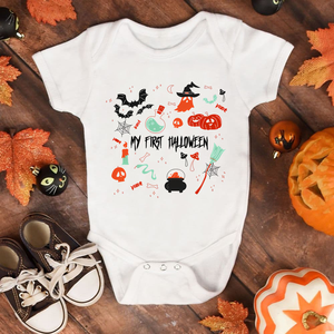 OEKO-<span class=keywords><strong>Disfraz</strong></span> de <span class=keywords><strong>Halloween</strong></span> para bebé recién nacido, ropa personalizada de transferencia de calor, mono espeluznante de algodón para bebé, niño y niña - Product Image 3