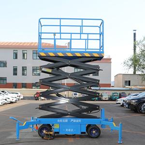 6-12m熱油圧手動伸縮はさみ作業プラットフォーム窓洗浄リフト用 - Product Image 4