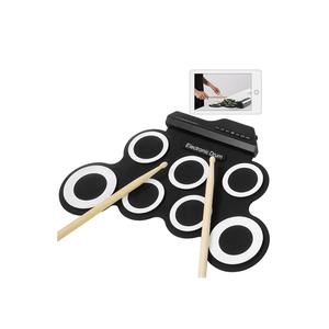 Rollo de tambor Kit con altavoz pedales de pie <span class=keywords><strong>baquetas</strong></span> y puerto USB para poder portátil plegable batería electrónica - Product Image 1