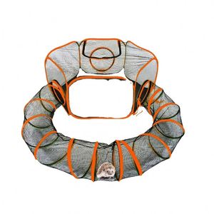 Tente pour chat d'extérieur BSCI Factory, parc de jeu pop-up pour animaux de compagnie avec un tunnel pour chat, maisonnette portable pour chat. - Product Image 3