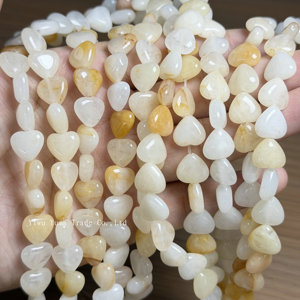Perles en Pierre Naturelle de Qualité Supérieure, Forme Cœur 10x10mm, Lisses et Polies, pour la Fabrication de Bijoux DIY (Bracelets, Colliers) - Product Image 2