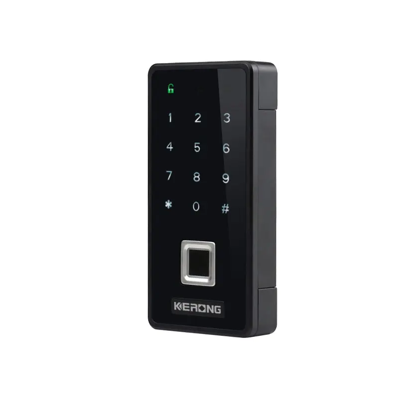 KERONG電気RFID指紋デジタルQRコード隠しホーム、オフィス、ジム引き出しロッカーキャビネットドアロック電子アラーム付き