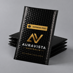 Sobre acolchado de burbujas de polietileno negro ecológico de tamaño personalizado, bolsa de embalaje para envío de mercancías con logotipo personalizado - Product Image 1