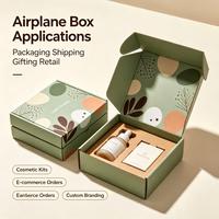 Boîte d'expédition en carton ondulé B-Flute sur mesure, extra-robuste, pour l'envoi en vrac d'électronique et de vêtements, type avion