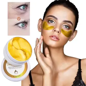 OEM ODM Private Label Organic Berry Gold Collagen Collagen 24k Gold Jelly Eye Patch Sleeping Eye Mask 120 Pcs