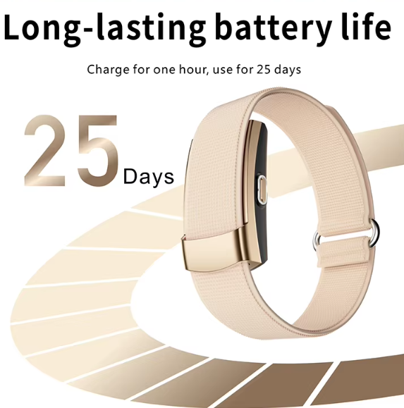 Smart Health Bracelet Screen-Free Fitness Tracker Activity Tracker Heart Rate Monitor IP68 Waterproof Pedometer App Control