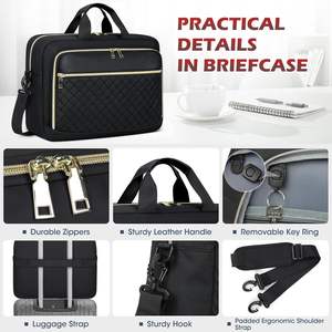 Di alta qualità da uomo Unisex multistrato Organizer tasche alla moda uso quotidiano lavoro <span class=keywords><strong>Business</strong></span> valigetta per Laptop Tablet <span class=keywords><strong>Messenger</strong></span> - Product Image 5