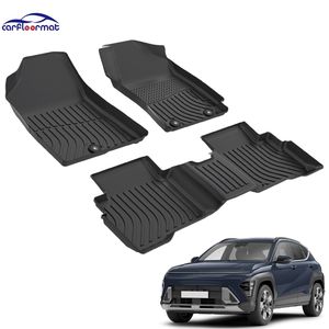 Alfombrillas de Coche Nuevas, Alfombrillas de Lujo 5D para el Suelo del Coche con Volante a la Derecha, para <span class=keywords><strong>Hyundai</strong></span> <span class=keywords><strong>Kona</strong></span> Hybrid RHD 2023-2025 - Product Image 1