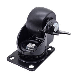 ล้อเลื่อนแบบหมุนได้ขนาด 2 นิ้ว รับน้ำหนักได้ 80 กก. พร้อมลูกปืน ออกแบบศูนย์ถ่วงน้ำหนักต่ำ พร้อมเบรก สำหรับใช้งานในอุตสาหกรรม - Product Image 2