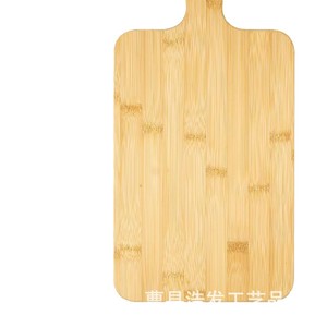 Planche à découper en bambou avec poignée, lot de 12 pièces, pour pain, charcuterie, steak, fruits, pizza, plateau de service, style simple, bloc à découper en bois - Product Image 5