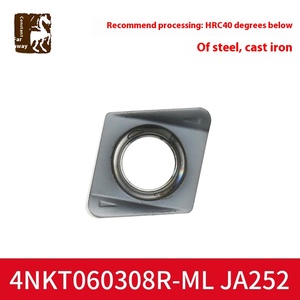 Thức ăn nhanh CNC hai mặt phay cắt 4nkt060308r-ml thép PVD lớp phủ hình vuông hạt thô mở đặt hàng tối thiểu 10PC - Product Image 5