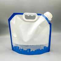 Alternative écologique au seau de peinture, pochette verticale de 1,5 L avec poignée pour un versement et un rangement faciles