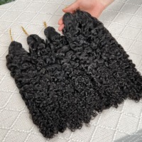 Tresses sans nœuds Miracle en cheveux humains, pré-séparées, bouclées birmanes, extensions de cheveux humains au crochet 100% naturels et bruts