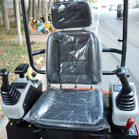 Excavator Mini Hidrolik 2 Ton Populer dengan Roda Karet, Mesin Inti yang Kuat, Penggali Berat
