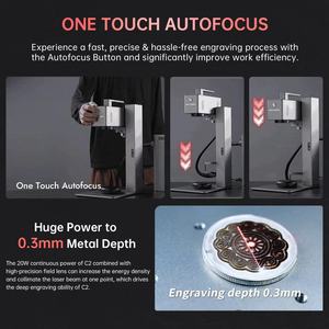 DAJA C2 20W Laser Engraver Tempered <b>Glass</b> Mobile Screen <b>Protector</b> Small Laser Engraving Machine for Small Business Home Use - Product Image 4