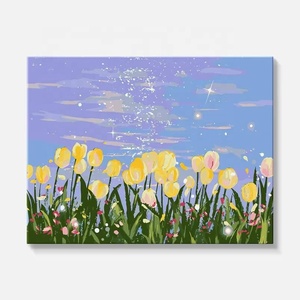 Kit de Pintura por Números de la Marca XIXI, Paisaje, Arte en Lienzo Hecho a Mano para Niños, Manualidad Educativa, Regalo Interactivo para la Familia - Product Image 1