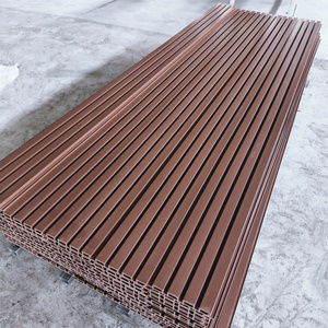 แผ่นผนังลายร่อง WPC PVC แผ่นผนังพลาสติกคอมโพสิต ประเภทผลิตภัณฑ์สำหรับฝ้าเพดานและพื้นระเบียง - Product Image 1