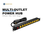 PDU de type USA, durable pour une utilisation à long terme, unité de distribution d'alimentation, système de refroidissement pour armoire réseau et rack de serveur