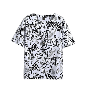 T-shirt d'été pour homme de haute qualité, entièrement imprimé, col rond, mélange synthétique, soie glacée, décontracté, respirant, séchage rapide, coupe classique - Product Image 1