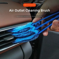Kit d'outils de lavage de voiture multifonction 20 pièces en plastique, brosses de détail souples, nettoyeur de grille d'aération, spatule de décapage, gant de lavage, tampon de polissage, serviette de nettoyage en profondeur