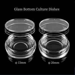 Cotaus Lab Confocal médical Boîte de Pétri 35mm Plats à fond en verre Fond en verre traité pour culture cellulaire 15mm 20mm pour observation - Product Image 3