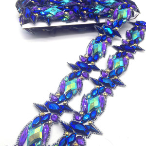 Nuevo Estilo de Adorno de Diamantes de Imitación Termoadhesivos Morado Azul AB para el Carnaval de <span class=keywords><strong>Granada</strong></span> 2025 para Prendas, Zapatos y Bolsos - Product Image 1