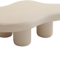Table basse mobile moderne en forme de nuage, design peu encombrant, noir et blanc, pour petits appartements, meubles de salon