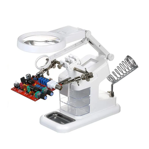 <span class=keywords><strong>Lupa</strong></span> de tercera mano LED de soldadura 3X 4.5X 25X de escritorio profesional RS con Clip auxiliar fuente de alimentación externa USB - Product Image 5