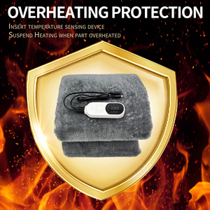 Stock Car 12V Flanela Colchão Aquecido Cobertor Elétrico 9 Níveis De Aquecimento Temperatura Controle Máquina Lavável Plug Poliéster - Product Image 3