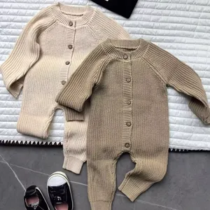 Baby Sweater romper Toddler Long Sleeve Knitted Clothes Kids Jumpsuit