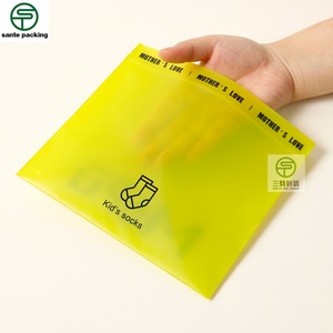 Custom Color Gravure Printed Customized Color Recyclable Socks Packaging Zipper Bag Shirt Underwear Frosted Matte Clothes - Product Image 2
