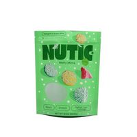 Food Grade Herbruikbare Matte Print Gealuminiseerde Stand-Up Ziplock Bag Gekleurde Plastic Zak Met Venster Voor Noten Droog Fruit Verpakking