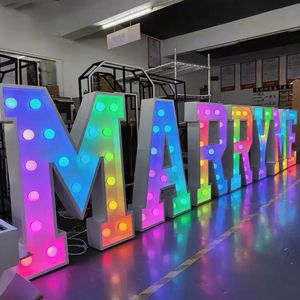 Luci a LED RGB Impermeabili a Forma di Lettere <span class=keywords><strong>e</strong></span> Numeri, Insegna Luminosa Personalizzata per Matrimoni <span class=keywords><strong>e</strong></span> Feste di Compleanno - Product Image 1