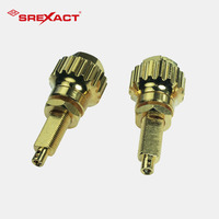Conectores de Audio y Bornes de Conexión de Acero Inoxidable/Latón Mecanizados por CNC Personalizados con Tolerancia de Precisión