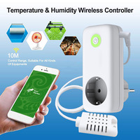 Thermostat numérique intelligent Wi-Fi pour usage domestique, contrôleur d'humidité et de température à brancher, 230V, chauffage ou refroidissement