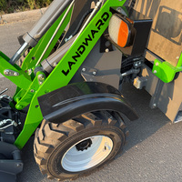 Pengiriman Gratis 0.5-1.5T Mini Wheel Loader Listrik Bertenaga Baterai Articulated Compact Loader |   Elektro Radlader Hoflader untuk Kebun Pertanian