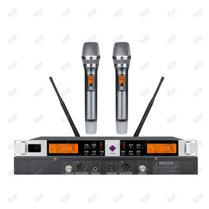 Sistema de Micrófono Inalámbrico de 2 Canales HP-2000, Alimentado por Baterías AA, Conector XLR, para Discoteca/Bar/Club/Uso Doméstico - Product Image 1