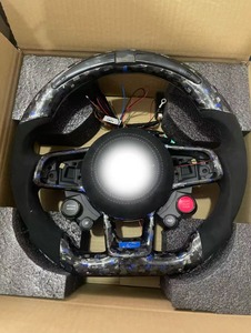Boutons de course LED en fibre de carbone forgée personnalisables en usine pour Volkswagen <span class=keywords><strong>Golf</strong></span> R GTI Polo <span class=keywords><strong>Golf</strong></span> Passat MK7 MK6 MK5 – Amélioration - Product Image 1