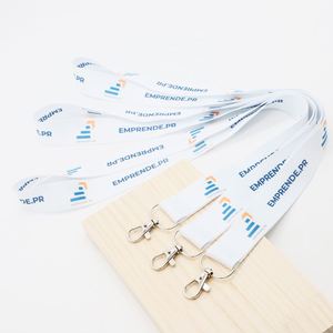 Lanyard Heat Transfer Printing Logo Business Entrepreneur Event Conference Badge Holder Breakaway Polyester Lanyard - Product Image 1