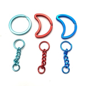 YYX <strong>Split</strong> Key Ring with Chain 1 Inch and Jump Rings Silver Metal Parts <strong>Keychain</strong> with Open Jump Ring and Connector Keyring Bulk - Product Image 4