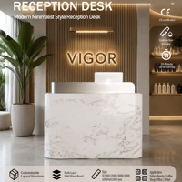 Nouveau comptoir de réception moderne et personnalisé pour salon de beauté, magasin de vêtements, bar, spa médical, clinique dentaire, bureau