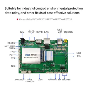 록칩 RK3128XB 3128XB MR cortex-A7quad-core 3 * USB2.0-A 3*4Pin-PH2.0 뷰티 머신 스마트 홈 오토메이션