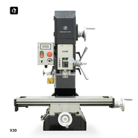 X30 petite fraiseuse CNC forage de vis à billes à trois axes et machine d'enseignement optique d'expédition peuvent être modifiés moulins manuels