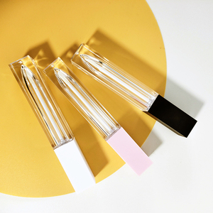 3ml 5ml 7ml 8ml 10ml, tubes de brillant à lèvres carrés en plastique or rose pour cosmétiques, emballage avec baguettes en stock - Product Image 6