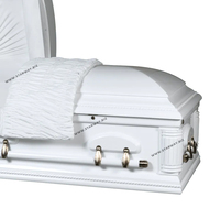 5105 hecho en China suministros funerarios al por mayor aumento agrandar ensanchar gran amplificación ataúdes de madera de gran tamaño ataúdes Álamo sólido