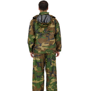 Conjunto de Impermeable de Camuflaje para Hombre Super Factory, 190T Poliéster con Forro de PU, Ligero, Ropa de Trabajo para Exteriores, Impermeable para Camping - Product Image 4