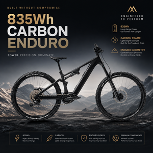VTT tout suspendu en fibre de carbone 29 pouces avec moteur central Bafang M560 pour Enduro, XC et Trail - Product Image 1
