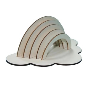 Juguetes de Madera para Colorear Arcoíris para Niños, Pinta Tu Propio Arcoíris de Dibujos Animados, Único y Divertido, Juguete Educativo de Arte en Madera - Product Image 1