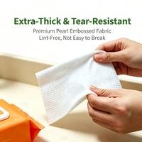 Grosir 80 lembar Tisu Bayi Organik Non-Woven Tanpa Pewangi, Sensitif, untuk Rumah Tangga